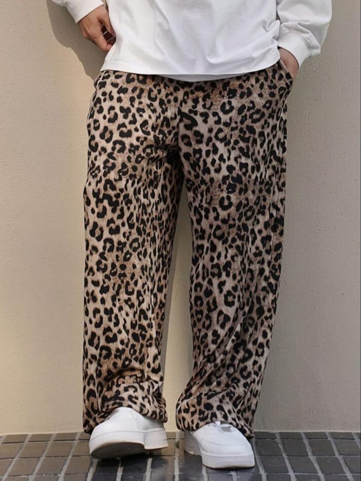 WILDFASHION Men's Lazy Leopard Print Multicolor Fashionable Lounge Pant